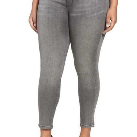 NWOT Plus Size Melissa McCarthy Seven7 Gravel Stretch Pencil Jeans - Size 24W - Picture 2 of 10